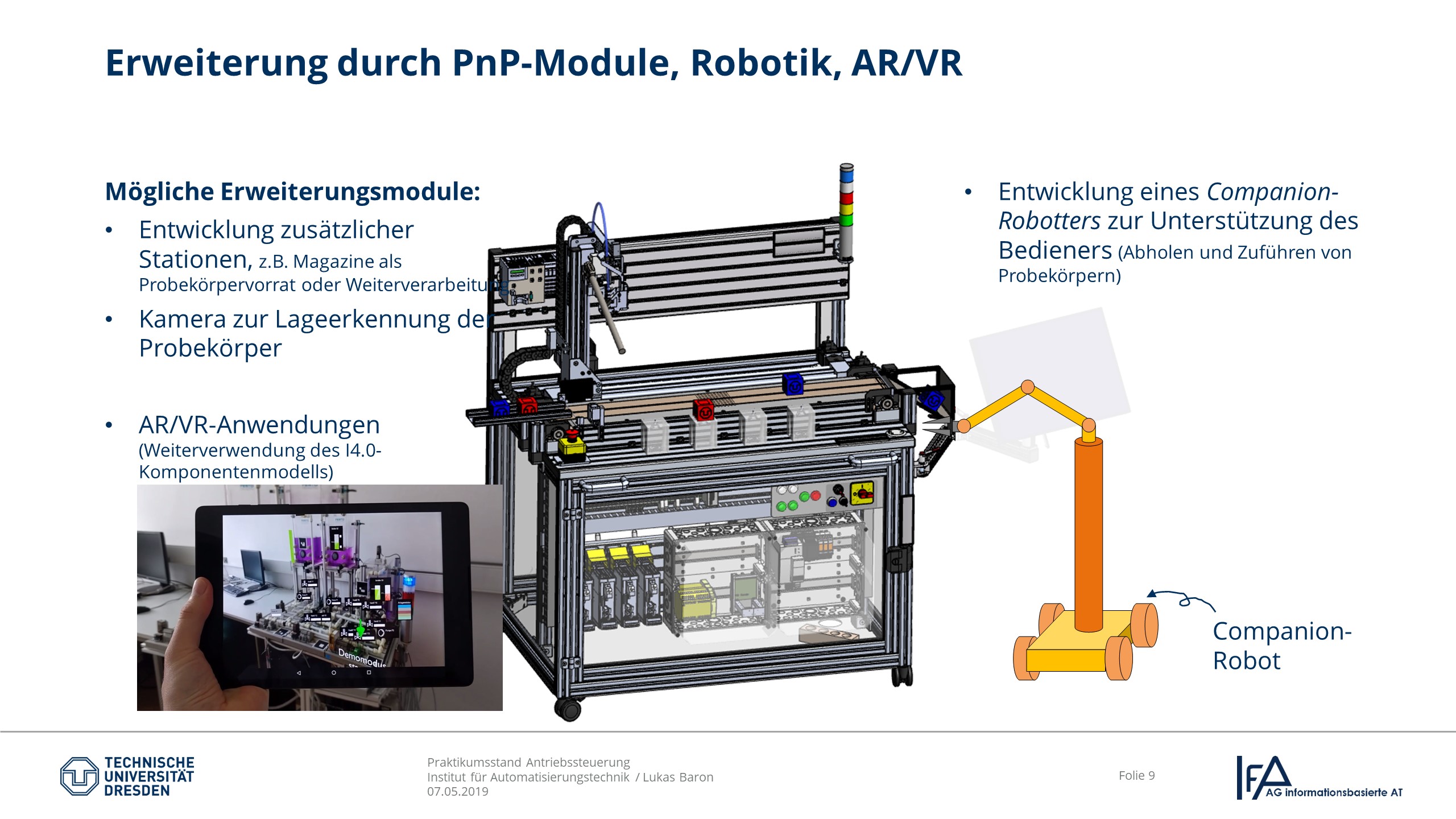 Erweiterung durch PnP-Module, Robotik, AR/VR